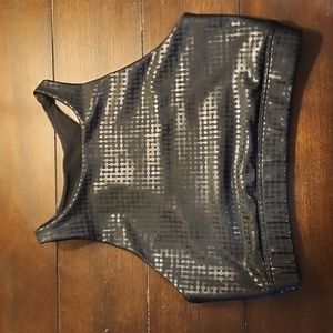 Peloton High Neck Foil Printed Sports Bra